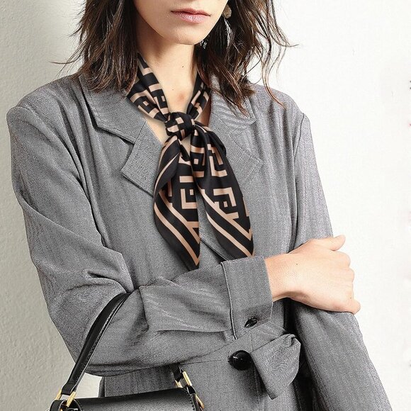 100% Pure Mulberry Silk Scarf Fashion Hair for Women Scarf Lightweight Square Ne - Picture 3 of 8